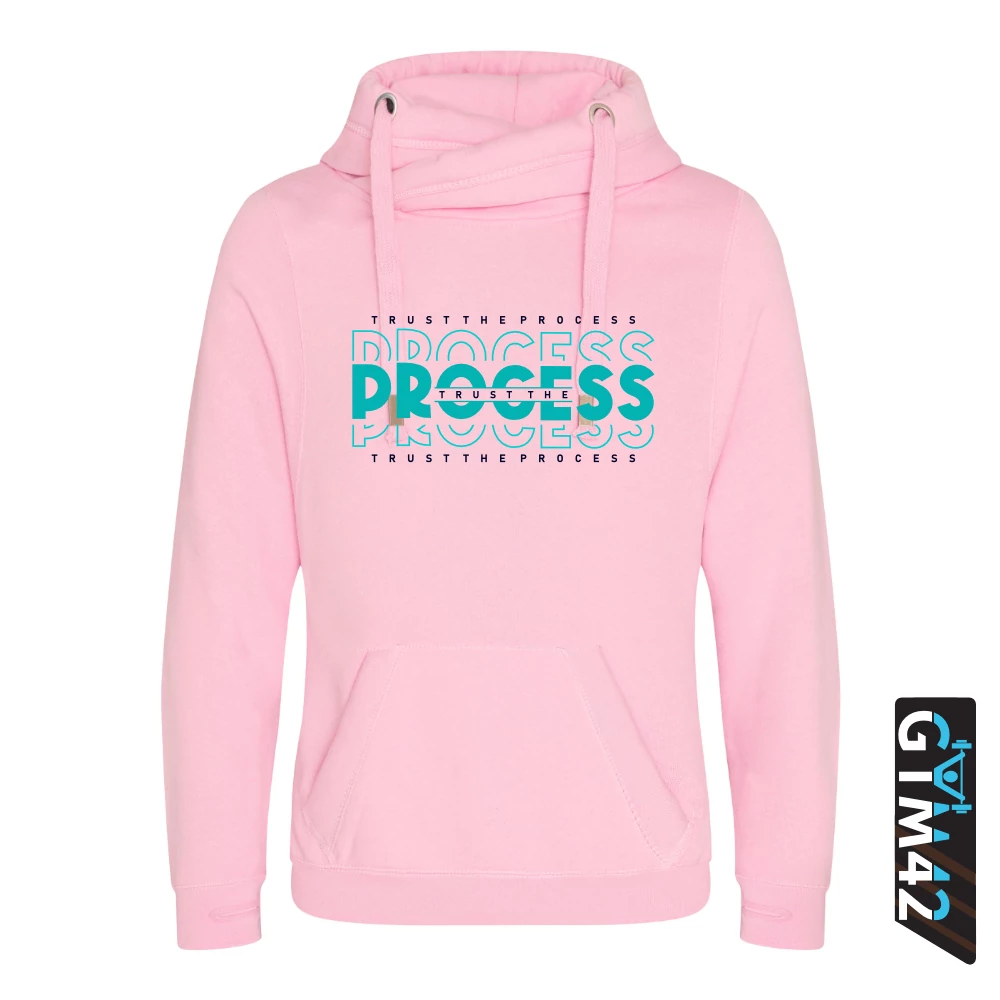 Trust the process női keresztnyakú pulcsi