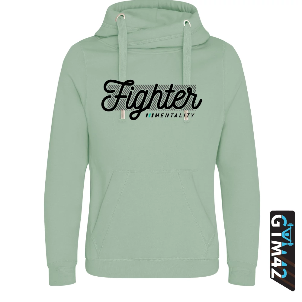 Fighter mentality női keresztnyakú pulcsi