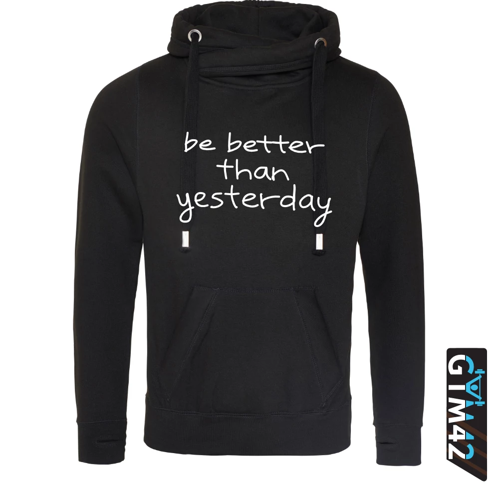 Be better than yesterday női keresztnyakú pulcsi