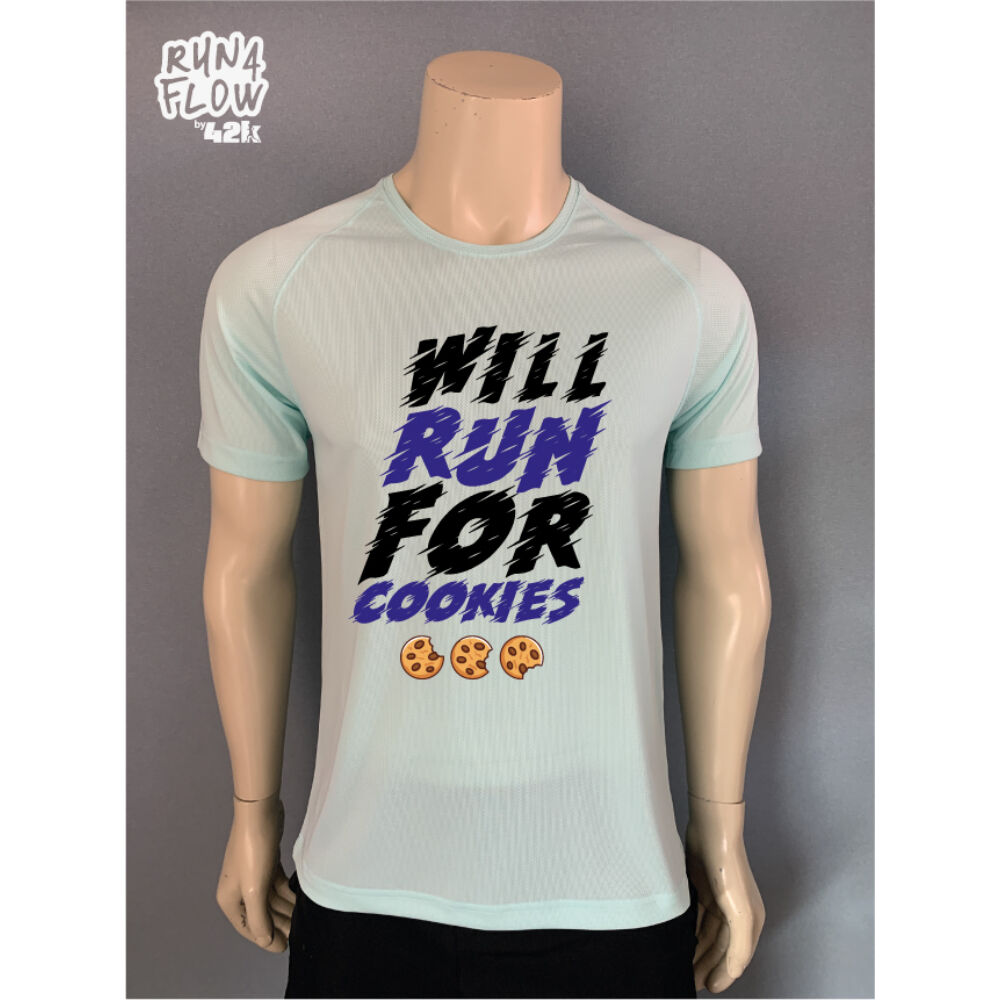 Will run for cookies - férfi rövid ujjú póló