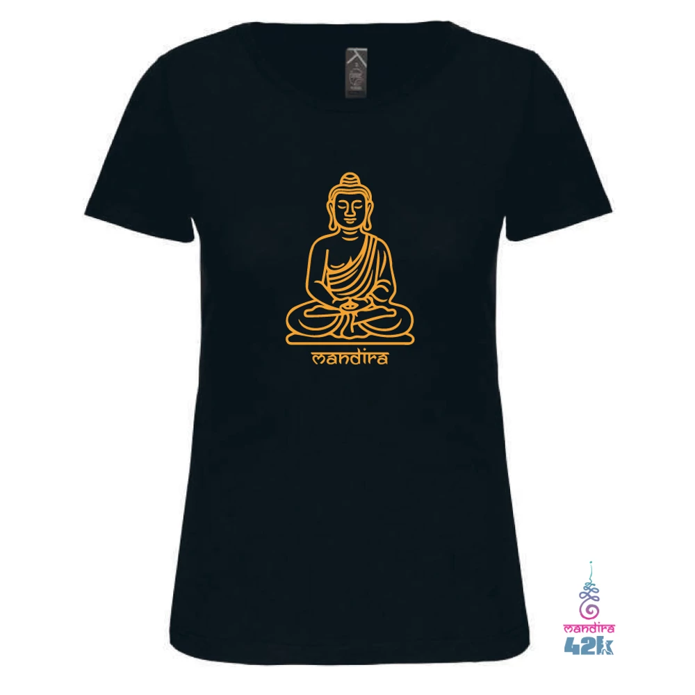 Golden buddha női rövid ujjú pamut felső