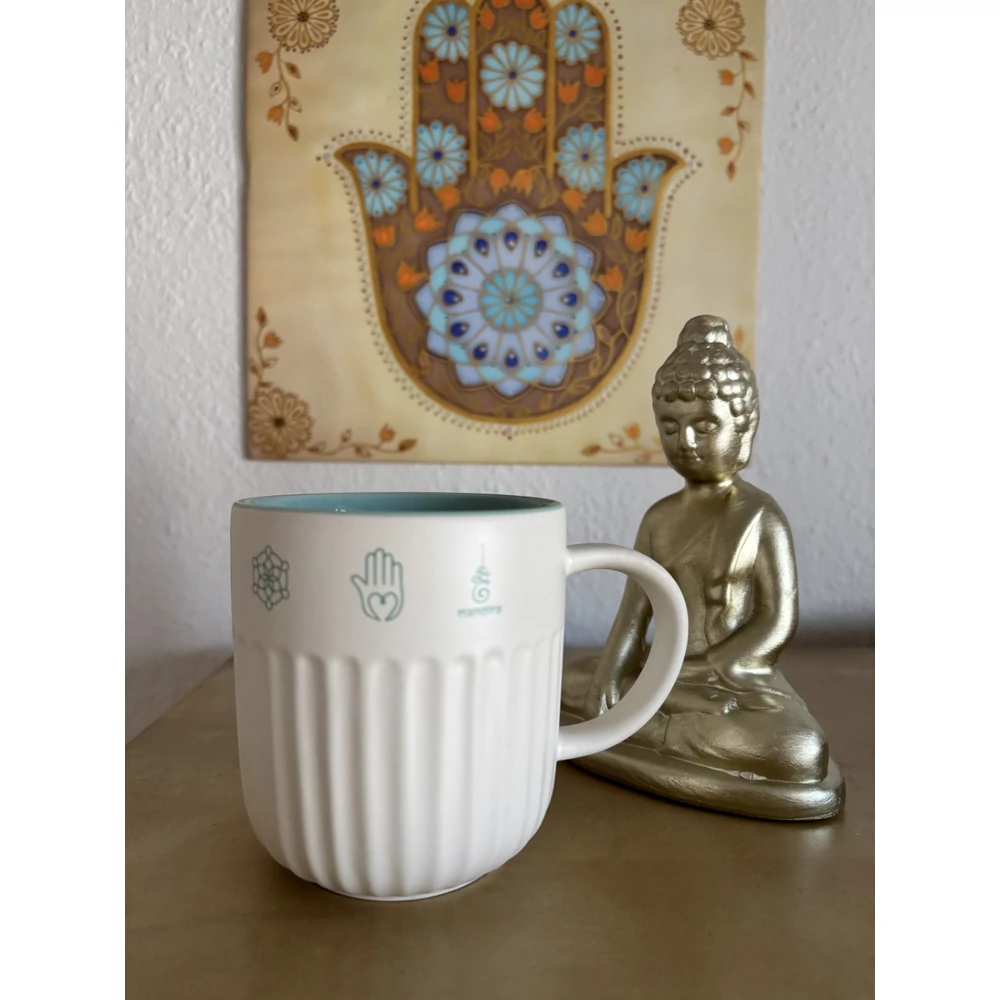 Yoga icons - bordázott bögre