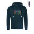 Strong is the new skinny női keresztnyakú pulcsi