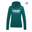 Strong is beautiful női kapucnis pulcsi