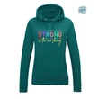 Strong is the new skinny női kapucnis pulcsi
