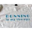 Runnning is my therapy 3/4-es pamutfelső