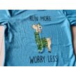 Run more, worry less - női futópóló lámával