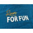 Run for fun, női rövid ujjú XL-es kék pamut felső