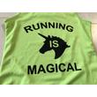 Running is magical - Női S-es lime zöld futótrikó