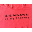 Running is my therapy rövid ujjú felső