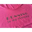 Running is my therapy rövid ujjú felső