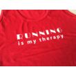 Running is my therapy ujjatlan női felső