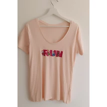 Női rövid ujjú pamut XL-es