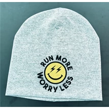 SMILEY - Run more, worry less sapka (sárga)