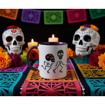 Futó csontvázak bögre