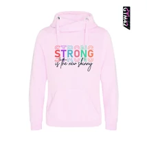 Strong is the new skinny női keresztnyakú pulcsi