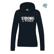 Strong is beautiful női kapucnis pulcsi