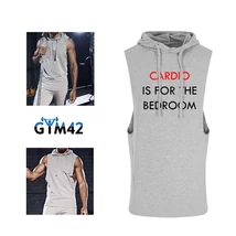 Cardio is for the bedroom - muscle hoodie - szürke