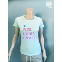 Fuss, nyújts, szeress női futópóló menta