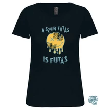 A szar futás is futás női rövid ujjú pamut felső