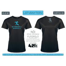 Ne pánikolj, sportolj fekete női futópóló