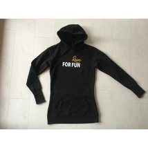 Run for Fun hosszított, kapucnis pulóver