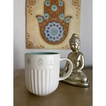 Yoga icons - bordázott bögre